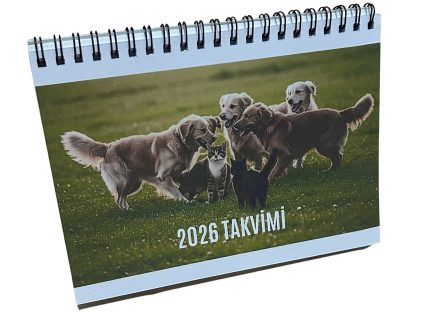 Köpek Görselli Masa Takvimi